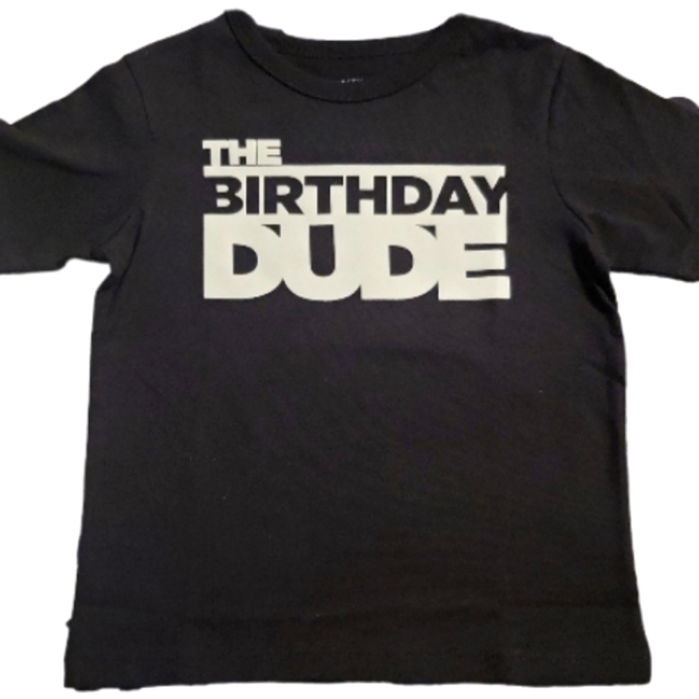 Boys: Birthday Dude Graphic Tee - Black